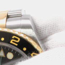 مملوكة مسبقًا ساعة يد رجالية رولكس جي إم تي ماستر II 16713LN أوتوماتيك سوداء ذهب أصفر 18 قيراط وستانلس ستيل 40 ملم