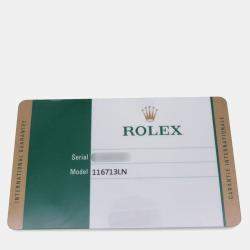 مملوكة مسبقًا ساعة يد رجالية رولكس جي إم تي ماستر II 16713LN أوتوماتيك سوداء ذهب أصفر 18 قيراط وستانلس ستيل 40 ملم