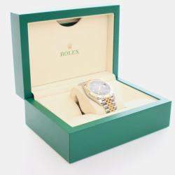 مملوكة مسبقًا ساعة يد رجالية رولكس ديتجاست 126333 أوتوماتيكية رمادية ذهب أصفر عيار 18 ستانلس ستيل 41 مم