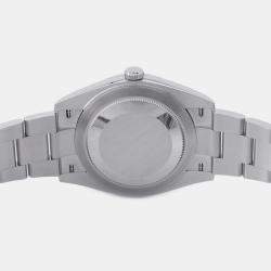 Pre Owned ساعة يد رجالية رولكس ديت جست 126300 أوتوماتيك ستانلس ستيل رمادية 41 مم