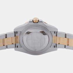 مملوكة مسبقًا ساعة يد رجالية رولكس جي إم تي ماستر 116713 إل إن أوتوماتيكية سوداء 18 قيراط ذهب أصفر وستانلس ستيل 40 ملم