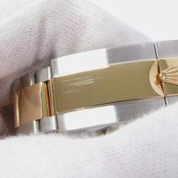 مملوكة مسبقًا ساعة يد رجالية رولكس جي إم تي ماستر 116713 إل إن أوتوماتيكية سوداء 18 قيراط ذهب أصفر وستانلس ستيل 40 ملم