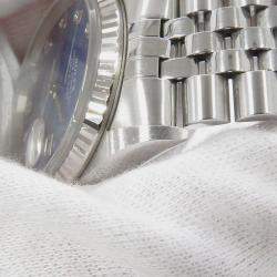 مملوكة مسبقًا Rolex Datejust 16234G Automatic Sodalite 18k White Gold Stainless Steel Men's Wristwatch 36 mm