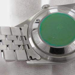 مملوكة مسبقًا Rolex Datejust 16234G Automatic Sodalite 18k White Gold Stainless Steel Men's Wristwatch 36 mm