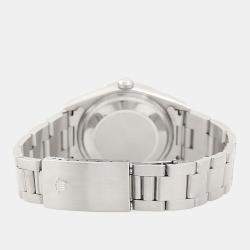 Pre Owned Rolex Date 15210 Automatic Blue Stainless Steel Men's Wristwatch 34mm