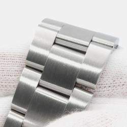 مملوكة مسبقًا ساعة يد رجالية رولكس إير كينج 14000M أوتوماتيكية زرقاء ستانلس ستيل 34 مم