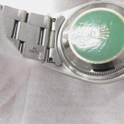 مملوكة مسبقًا Rolex Oyster Perpetual Date 15200 Automatic Black Stainless Steel Men's Wristwatch 34 mm