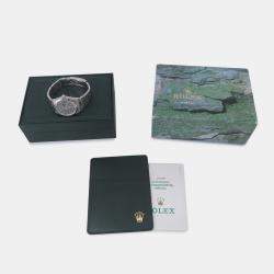 مملوكة مسبقًا Rolex Oyster Perpetual Date 15200 Automatic Black Stainless Steel Men's Wristwatch 34 mm