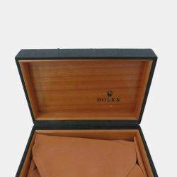 مملوكة مسبقًا Rolex Oyster Perpetual Date 15200 Automatic Black Stainless Steel Men's Wristwatch 34 mm