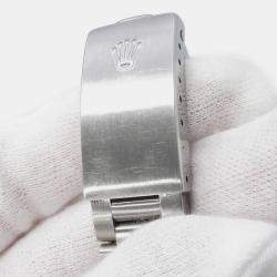 مملوكة مسبقًا Rolex Oyster Perpetual Date 15200 Automatic Black Stainless Steel Men's Wristwatch 34 mm