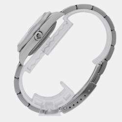 مملوكة مسبقًا Rolex Oyster Perpetual Date 15200 Automatic Black Stainless Steel Men's Wristwatch 34 mm