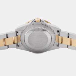 Pre Owned ساعة يد رجالية رولكس جي إم تي ماستر II 16713 أوتوماتيكية ستانلس ستيل ذهب أصفر 18 بني 40 مم