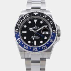 Pre Owned Rolex GMT-Master II 126710BLNR Automatic Black Stainless Steel Men's Wristwatch 40 mm