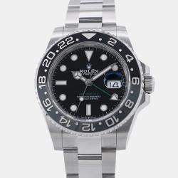 Pre Owned Rolex GMT-Master II 126710GRNR Automatic Black Stainless Steel Men's Wristwatch 40 mm