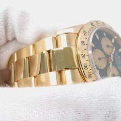 Pre Owned Rolex Cosmograph Daytona 116528 Automatic Black 18k Yellow Gold Men's Wristwatch 40 mm