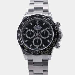 Pre Owned Rolex Cosmograph Daytona 116500LN Automatic Black Stainless Steel Men's Wristwatch 40 mm