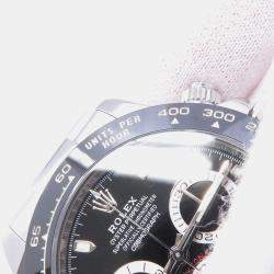 Pre Owned ساعة يد رجالية رولكس كوزموغراف دايتونا 116500LN أوتوماتيكية ستانلس ستيل سوداء 40 ملم