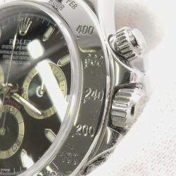 Pre Owned ساعة يد رجالية رولكس كوزموغراف دايتونا 116520 أوتوماتيكية ستانلس ستيل سوداء 40 مم