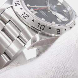 Pre Owned Rolex Explorer II 16570 Automatic Black Stainless Steel Men's Wristwatch 40 mm