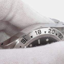 Pre Owned Rolex Explorer II 16570 Automatic Black Stainless Steel Men's Wristwatch 40 mm