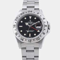 Pre Owned Rolex Explorer II 16570 Automatic Black Stainless Steel Men's Wristwatch 40 mm