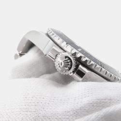 Pre Owned ساعة يد رجالية رولكس سبمارينر 124060 ستانلس ستيل أسود أوتوماتيك 41 مم