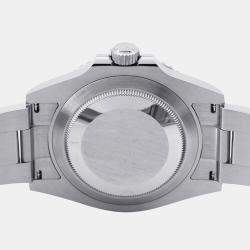 Pre Owned ساعة يد رجالية رولكس سبمارينر 124060 ستانلس ستيل أسود أوتوماتيك 41 مم