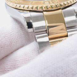 مملوكة مسبقًا Rolex Yacht-Master 16623NC Automatic Black Shell 18k Yellow Gold Stainless Steel Men's Wristwatch 40 mm