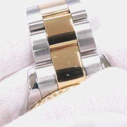 مملوكة مسبقًا Rolex Yacht-Master 16623NC Automatic Black Shell 18k Yellow Gold Stainless Steel Men's Wristwatch 40 mm