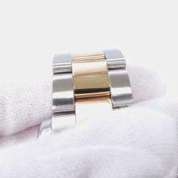 مملوكة مسبقًا Rolex Yacht-Master 16623NC Automatic Black Shell 18k Yellow Gold Stainless Steel Men's Wristwatch 40 mm