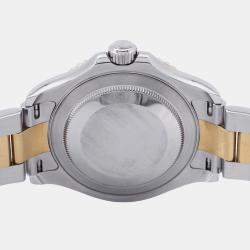 مملوكة مسبقًا Rolex Yacht-Master 16623NC Automatic Black Shell 18k Yellow Gold Stainless Steel Men's Wristwatch 40 mm