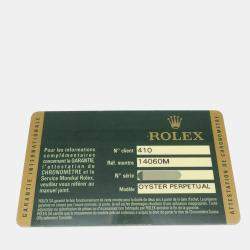 Pre Owned ساعة يد رجالية رولكس سبمارينر 14060M أوتوماتيكية سوداء ستانلس ستيل 40 ملم