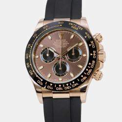 مملوكة مسبقًا Rolex Cosmograph Daytona 116515LN Automatic Brown 18k Rose Gold Men's Wristwatch 40 mm