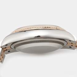 مملوكة مسبقًا Rolex Datejust M1263231-0019 Black Dial 18K Everose Gold Oystersteel Diamond Men's Wristwatch 36 mm