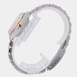 مملوكة مسبقًا ساعة يد رجالية رولكس ديت جست 69173 أوتوماتيك بيضاء ذهب أصفر عيار 18 ستانلس ستيل 26 مم