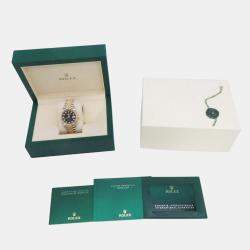 Pre Owned Rolex Datejust 126233G Automatic Black 18K Yellow Gold Stainless Steel Men's Wristwatch 36 mm
