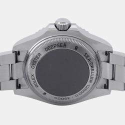 Pre Owned ساعة يد رجالية رولكس سي دويلر ديب سي 126660 أوتوماتيك ستانلس ستيل زرقاء 44 مم