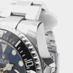 Pre Owned ساعة يد رجالية رولكس سي دويلر ديب سي 126660 أوتوماتيك ستانلس ستيل زرقاء 44 مم