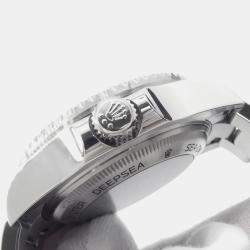 Pre Owned ساعة يد رجالية رولكس سي دويلر ديب سي 126660 أوتوماتيك ستانلس ستيل زرقاء 44 مم