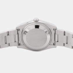 Pre Owned Rolex Oyster Perpetual 115200 Automatic Silver Stainless Steel Men's Wristwatch 34 mm