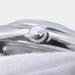 Pre Owned Rolex Oyster Perpetual 115200 Automatic Silver Stainless Steel Men's Wristwatch 34 mm