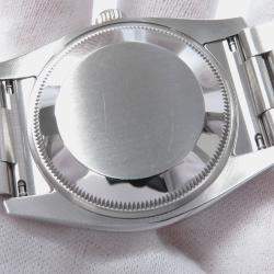 Pre Owned Rolex Oyster Perpetual 115200 Automatic Silver Stainless Steel Men's Wristwatch 34 mm