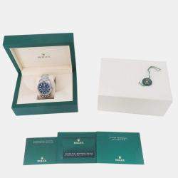 Pre Owned Rolex Sky-Dweller 336934 Automatic Blue 18k White Gold Stainless Steel Men's Wristwatch 42 mm