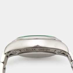 Pre Owned ساعة يد رجالية رولكس ميلغوس M116400GV-0001 قرص أسود أويسترسال 40 مم