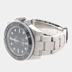 Pre Owned Rolex Submariner 114060 Automatic Stainless Steel Men's Wristwatch 40 mm