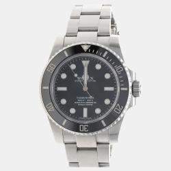 Pre Owned Rolex Submariner 114060 Automatic Stainless Steel Men's Wristwatch 40 mm