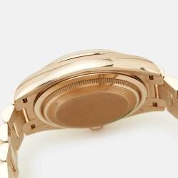 مملوكة مسبقًا Rolex Day - Date President M128235-0050 Slate Dial 18K Everose Gold Diamond Men's Wristwatch 36 mm