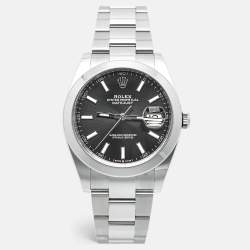 Pre Owned Rolex Datejust M126300-0011 Black Dial Oystersteel Men's Wristwatch 41 mm