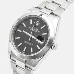 Pre Owned Rolex Datejust M126300-0011 Black Dial Oystersteel Men's Wristwatch 41 mm