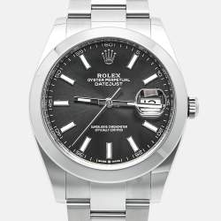 Pre Owned Rolex Datejust M126300-0011 Black Dial Oystersteel Men's Wristwatch 41 mm